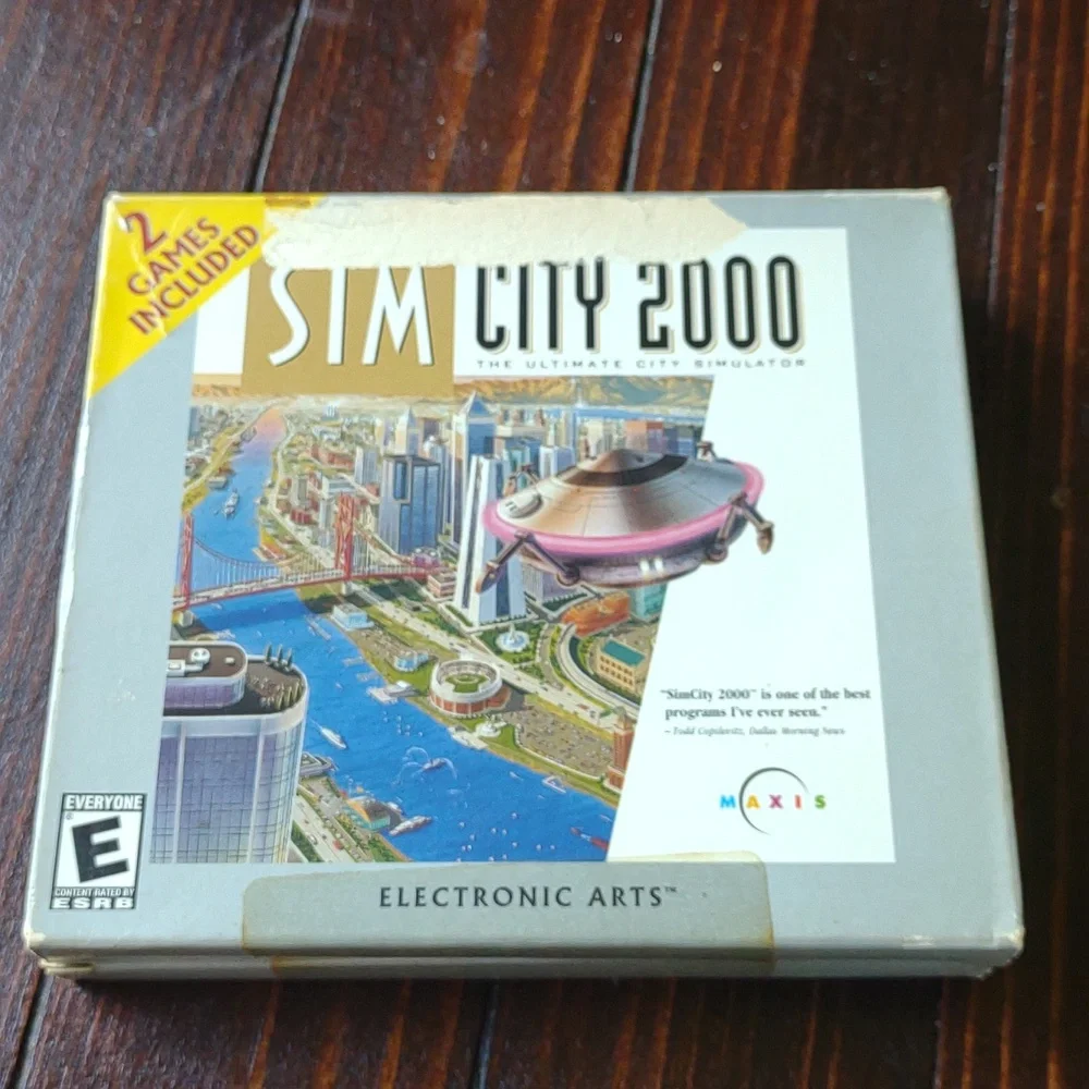 Vintage Retro Gaming SimCity 2000 & Streets of SimCity Combo Pack PC Game Sealed